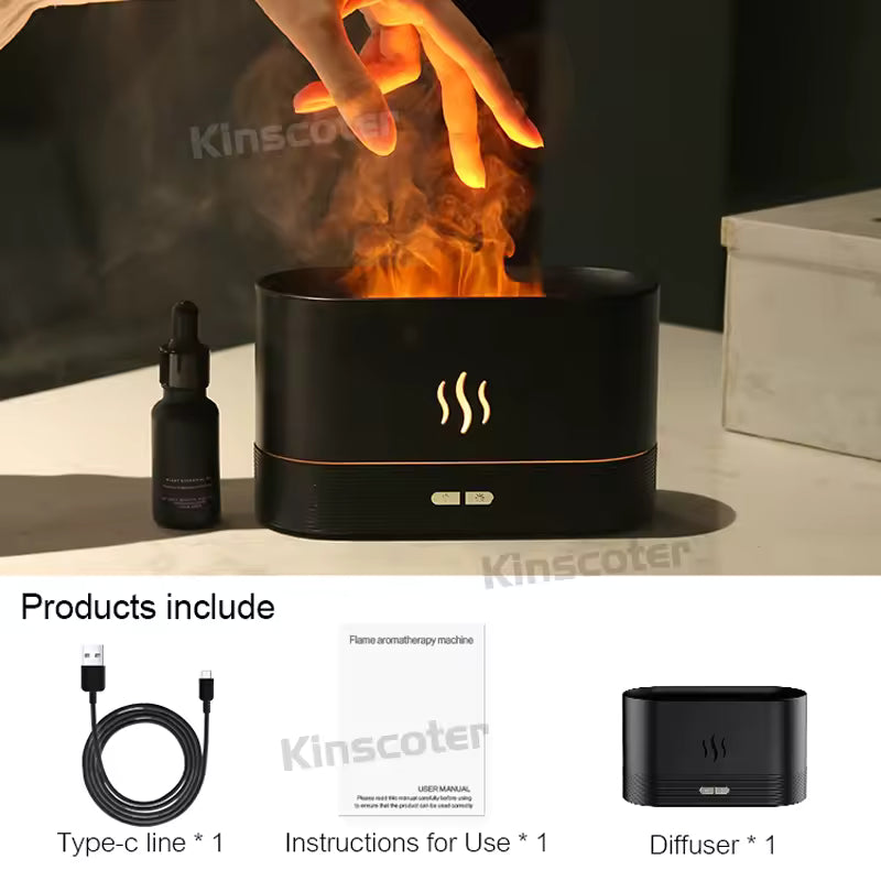 Diffuseur d'arôme à effet flamme 🔥
